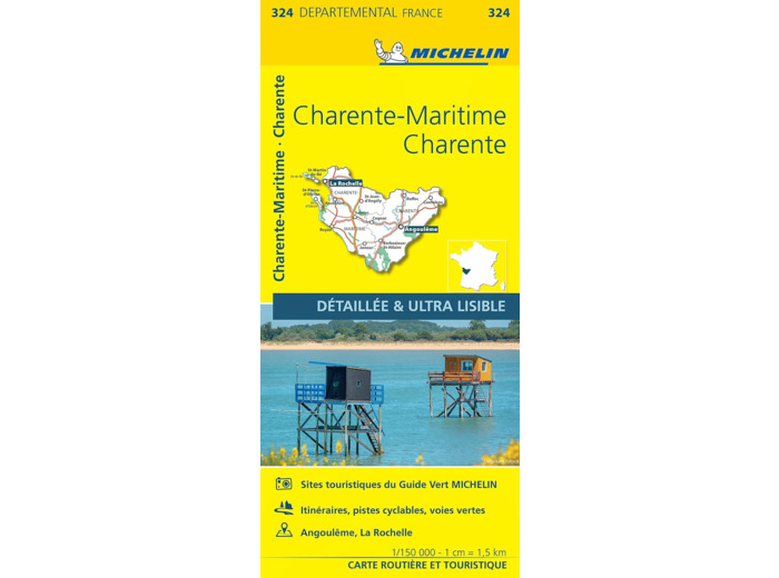 CARTE DEPARTEMENTALE CHARENTE-MARITIME, CHARENTE