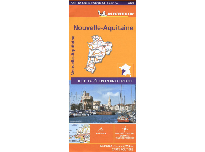 CARTE REGIONALE MAXI - NOUVELLE AQUITAINE