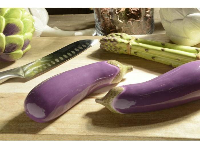Aubergine en céramique