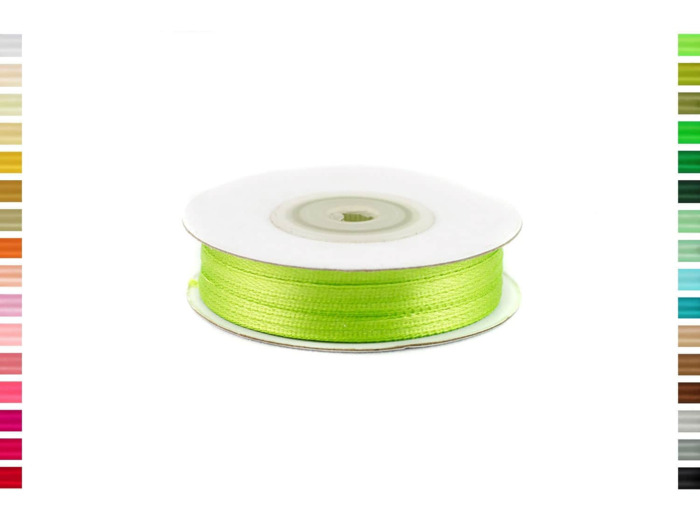 Ruban satin vert 550 largeur 3 mm