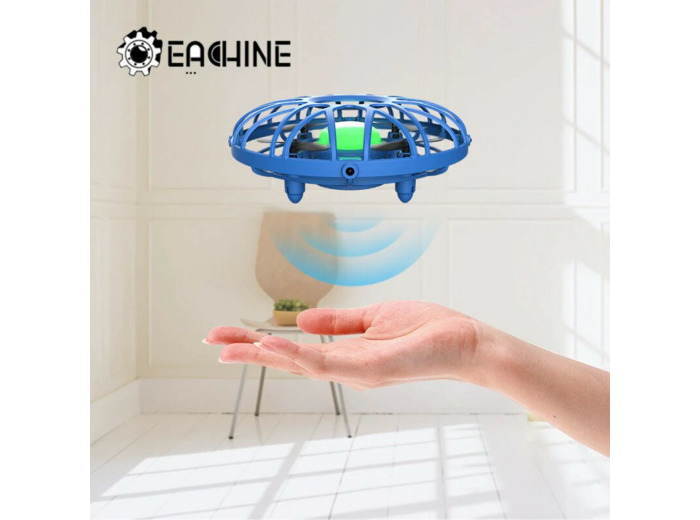 Mini drone Quadcopter - bleu - 3 batteries