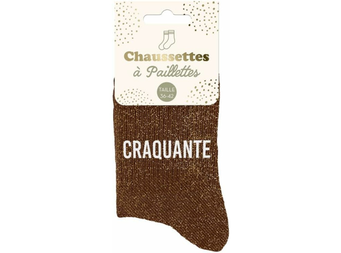 STC Chaussettes paillettes craquante