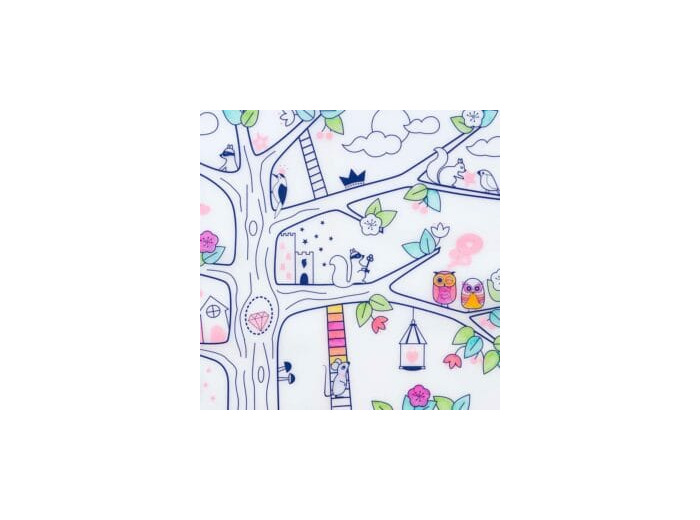 Coloriage effaçable/Set de table "Arbre magique" - Super Petit