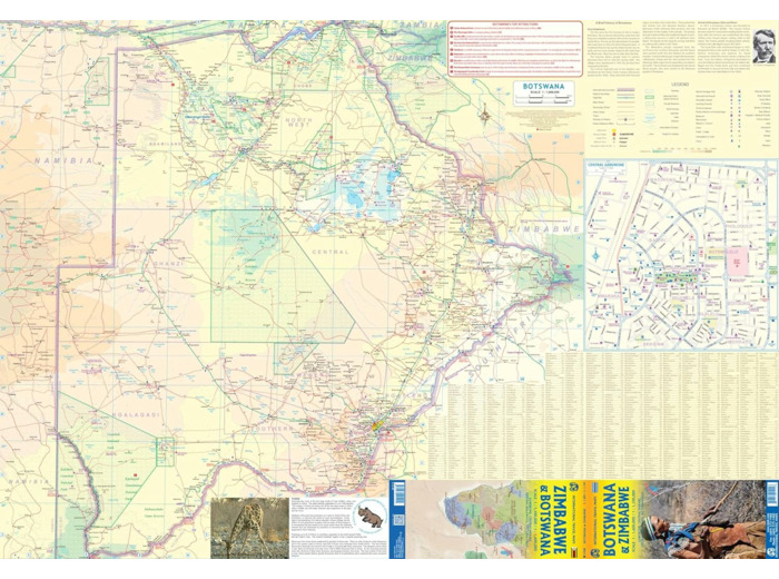 ZIMBABWE AND BOTSWANA 1:1'00'000 / 1:1'600'000