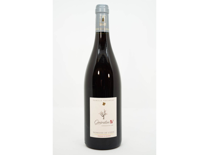 CÔTEAUX DU LOIR AOP ROUGE"GENERATION IV" DOMAINE DE CEZIN