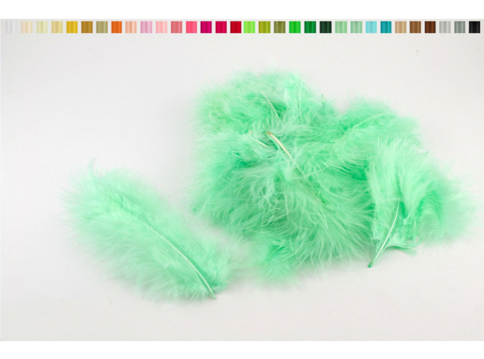 Plumes marabout moelleuse d'environ 10 cm x20 mint 513