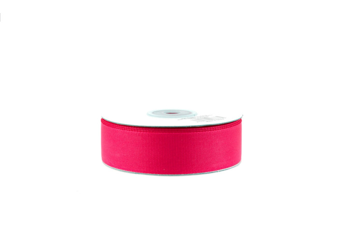 Ruban gros grain 25 mm de large bobine de 25 metres de long FUCHSIA