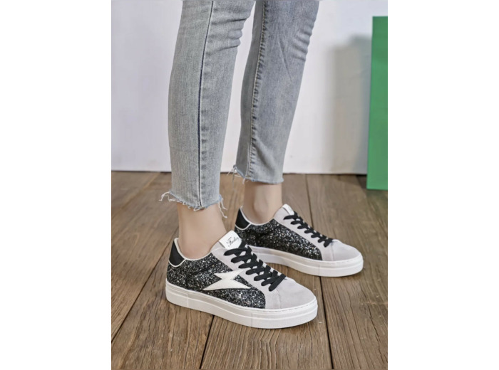 Baskets femme Strass black - Cally - Findlay