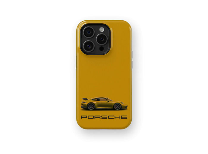 Mustard Porsche | Coque de téléphone 3D 2en1 Ultra-résistante