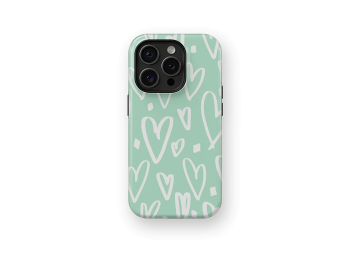 Simple Hearts | Coque de téléphone 3D 2en1 Ultra-résistante