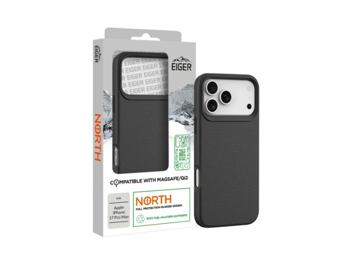 EIGER Coque ultra-renforcée polycarbonate MagSafe iPhone 17 (Tous les modèles) et iPhone 18 Pro/Pro Max