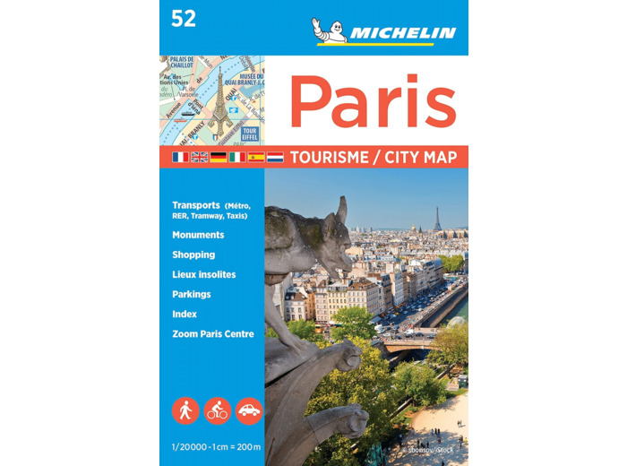PLANS DE VILLE MICHELIN FRANCE - PLAN PARIS TOURISME - TOURISME / CITY MAP