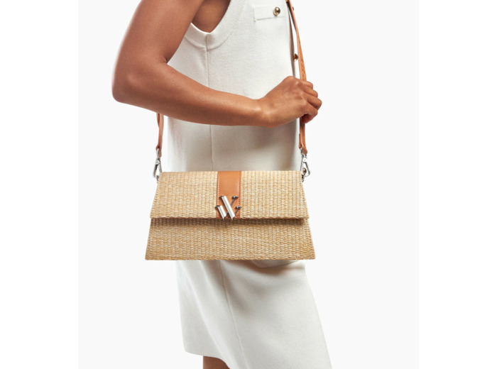 Sac en raphia camel - Dalida -  Vanessa Wu