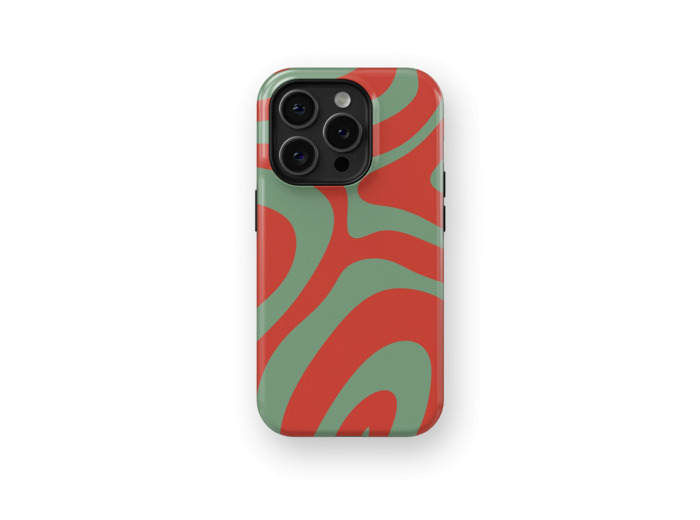 Crimson Oasis | Coque de téléphone 3D 2en1 Ultra-résistante