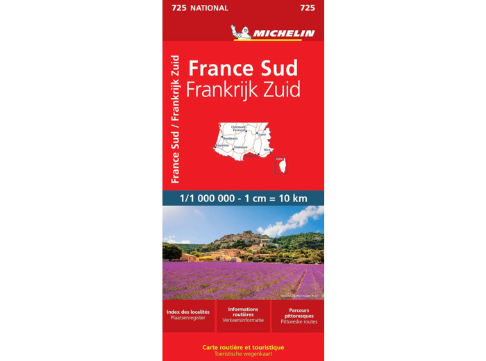 CARTE NATIONALE FRANCE SUD / FRANKRIJK ZUID
