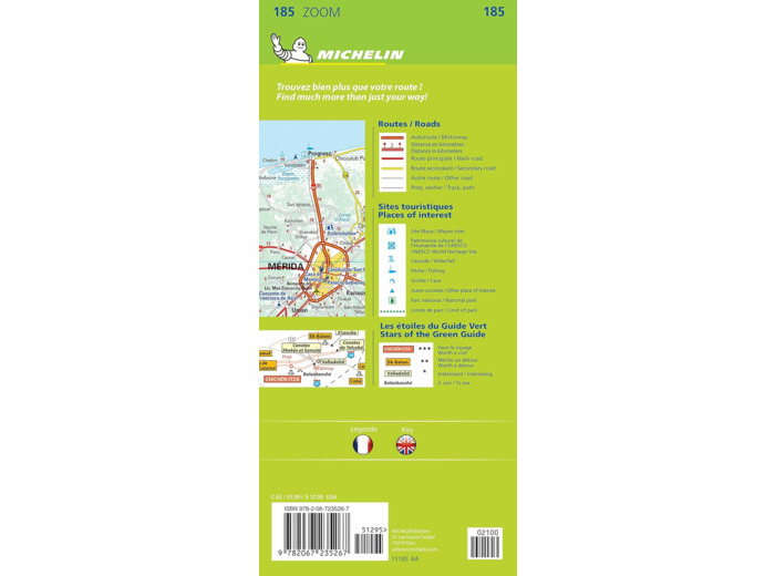 CARTE ZOOM YUCATAN - BELIZE - PAYS MAYA / MAYA REGION
