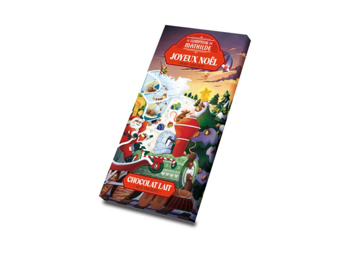 Tablette Chocolat Lait Noël 90G