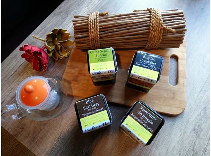 Liste de thés noirs aromatisés bio - 100 g