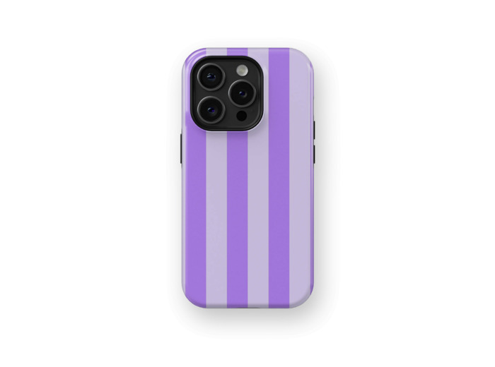 Purple Stripes Case | Coque de téléphone 3D 2en1 Ultra-résistante