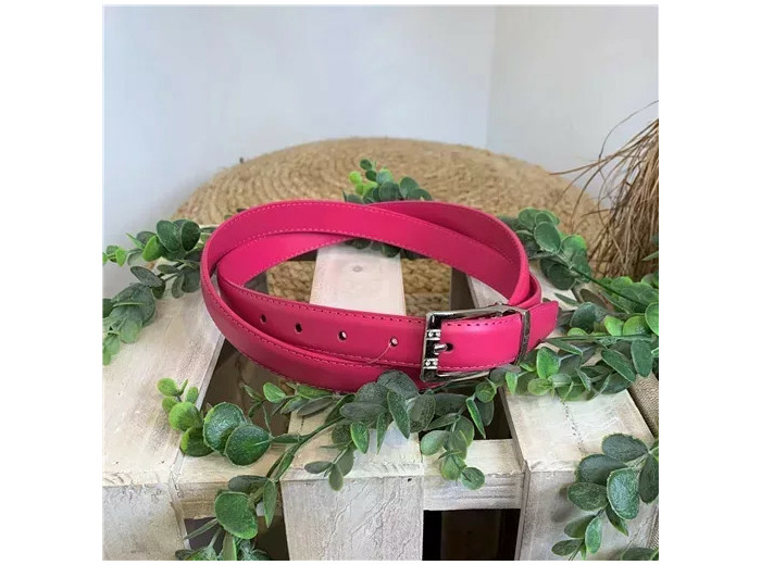 V699- Ceinture sécable Fine 2.2cm (fuchsia)