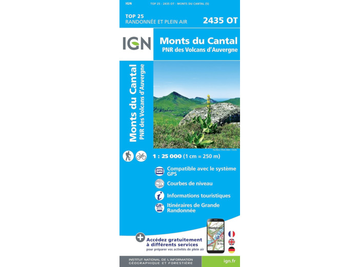 2435OT MONTS DU CANTAL PNR DES VOLCANS D'AUVERGNE