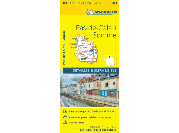 CARTE DEPARTEMENTALE PAS-DE-CALAIS, SOMME