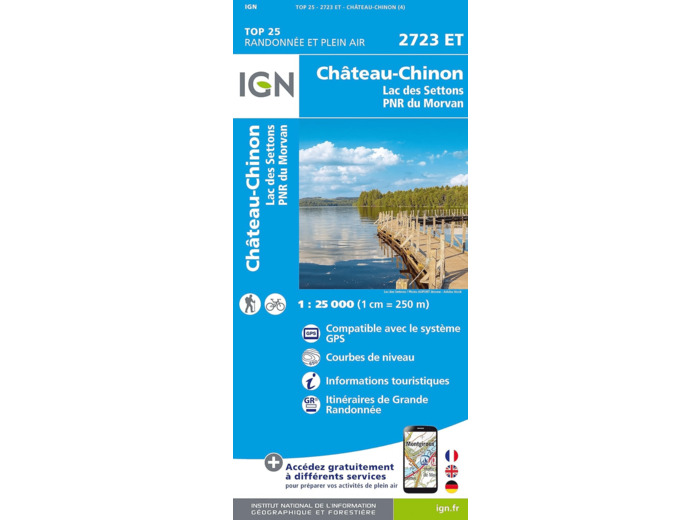 2723ET CHATEAU CHINON LAC DES SETTONS PNR DU MORVAN