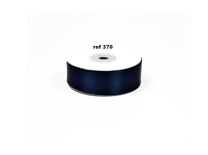 Ruban satin bleu marine 370 largeur 25 mm