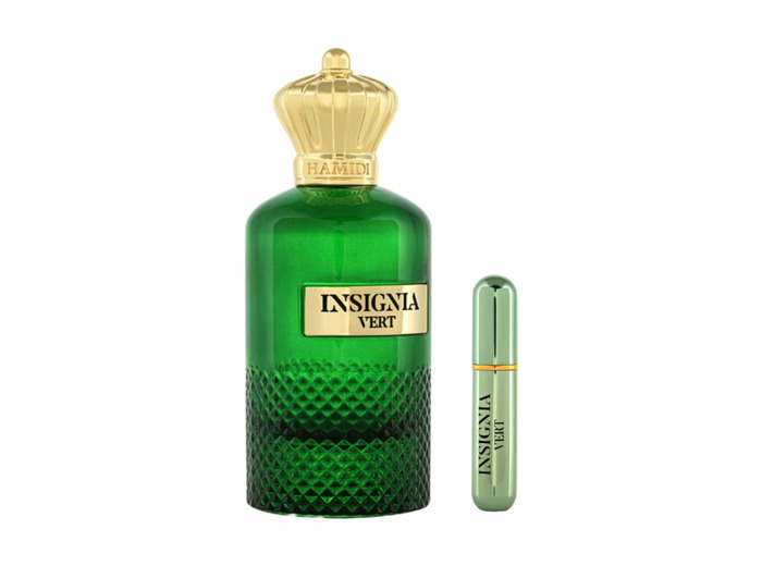 INSIGNA - Vert - 105ml + parfum de poche rechargeable