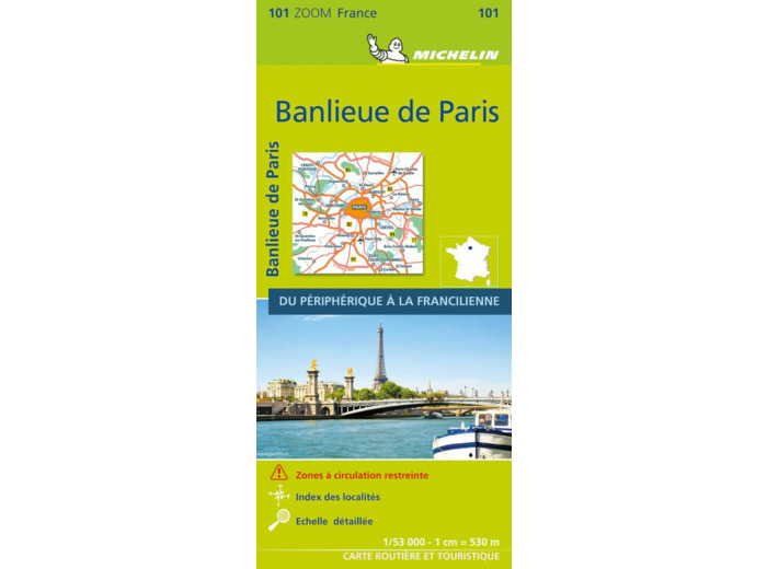CARTE ZOOM BANLIEUE DE PARIS