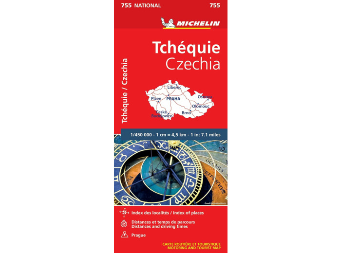 CARTE NATIONALE TCHEQUIE / CZECHIA