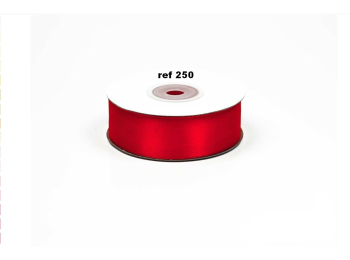 Ruban satin rouge 250 largeur 25 mm