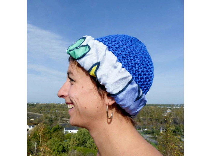 Bonnet Envolée Cosmique bleu