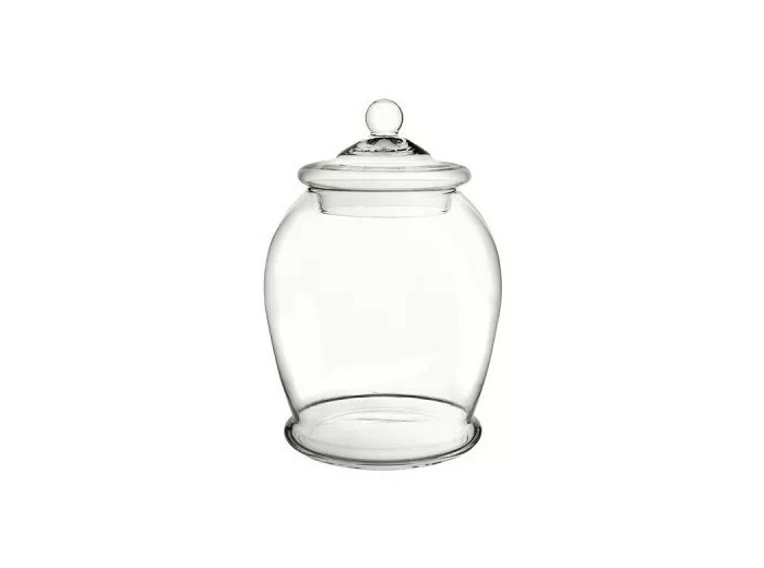 Pot à biscuit en verre avec couvercle