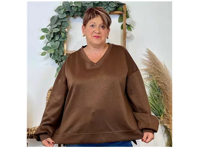 Z120- Sweat uni C’Mélodie (Gt) 🇮🇹 (marron)