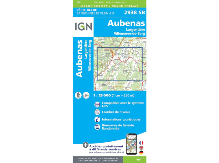2938SB AUBENAS LARGENTIERE VILLENEUVE-DE-BERG