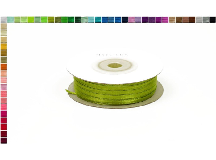 Ruban satin vert menthe 548 largeur 3 mm