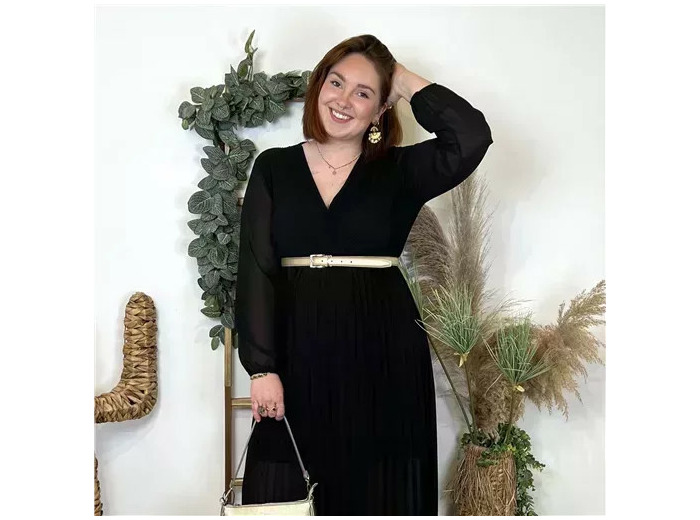 Z366- Robe Longue "C'Mélodie" (Gt) (noir)