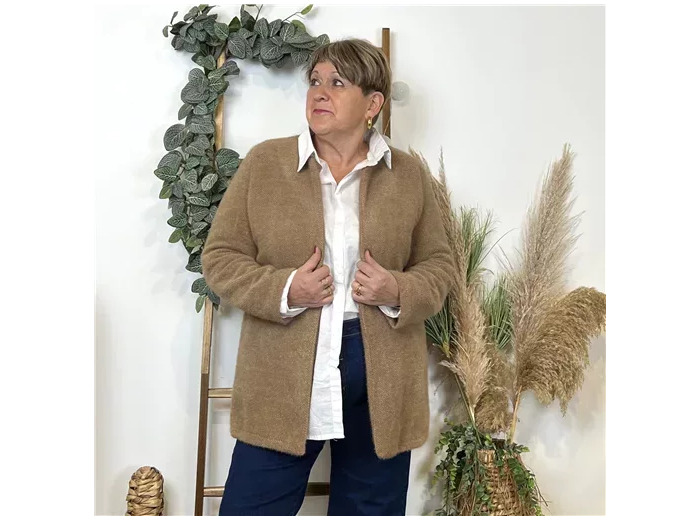 K594- Veste d'interieur ouverte  🇮🇹 (camel)