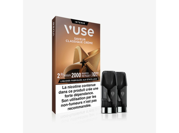 2 pods saveur Classique Crème - 10mg/ml