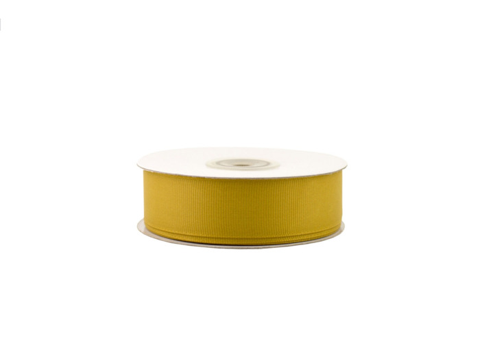 Ruban gros grain 25 mm de large bobine de 25 metres de long doré