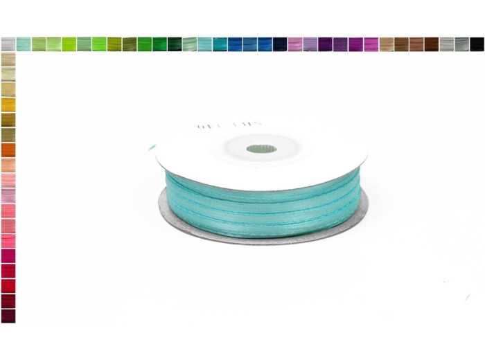 Ruban satin turquoise 340 largeur 3 mm