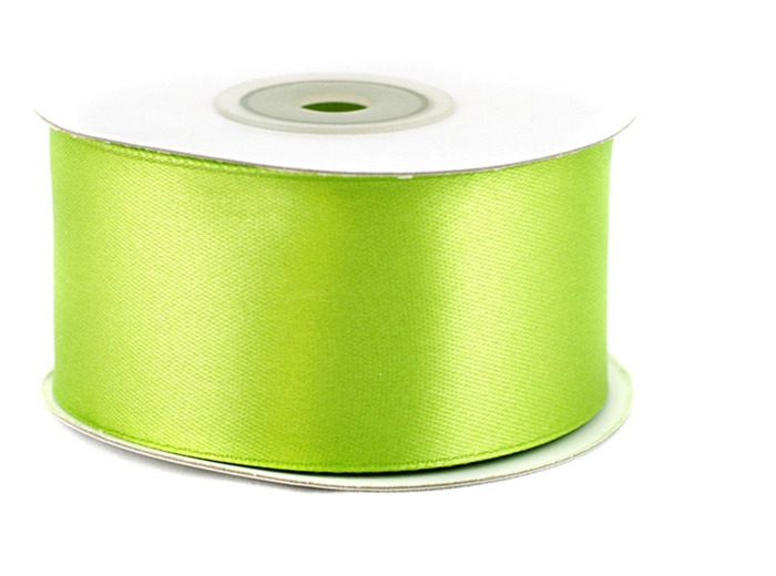 Ruban satin 38 mm de large bobine de 25 m vert ref 550