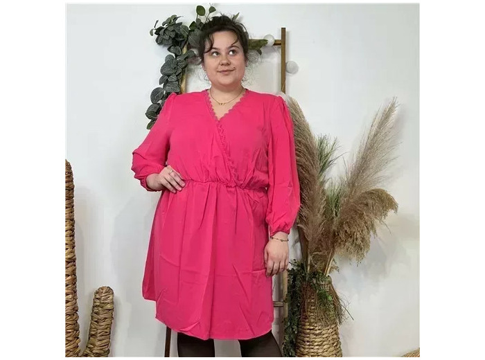 K560- Robe "Akoz" (T42-T48) (fuchsia)