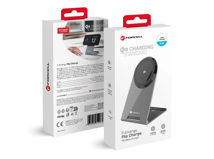 FORCELL F-ENERGY Support de charge MagSafe 15W avec câble USB-C 1,5m