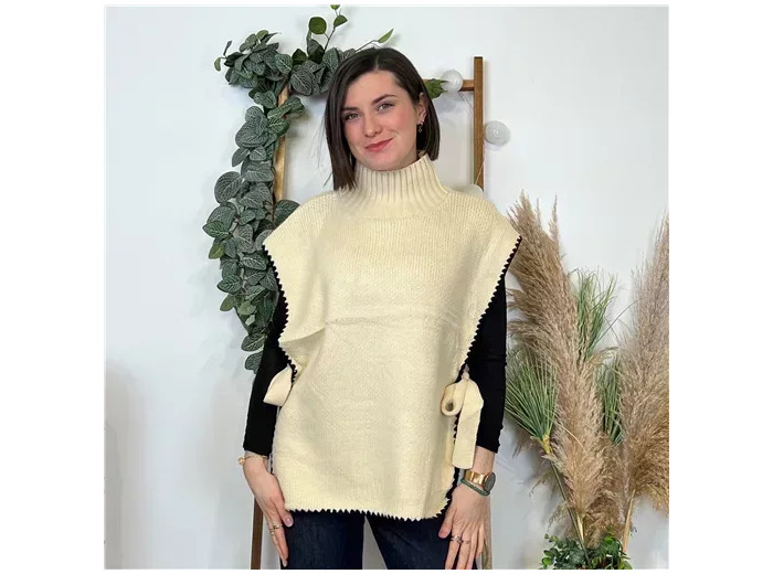 K633- Pull Noeud (Tu) (beige)