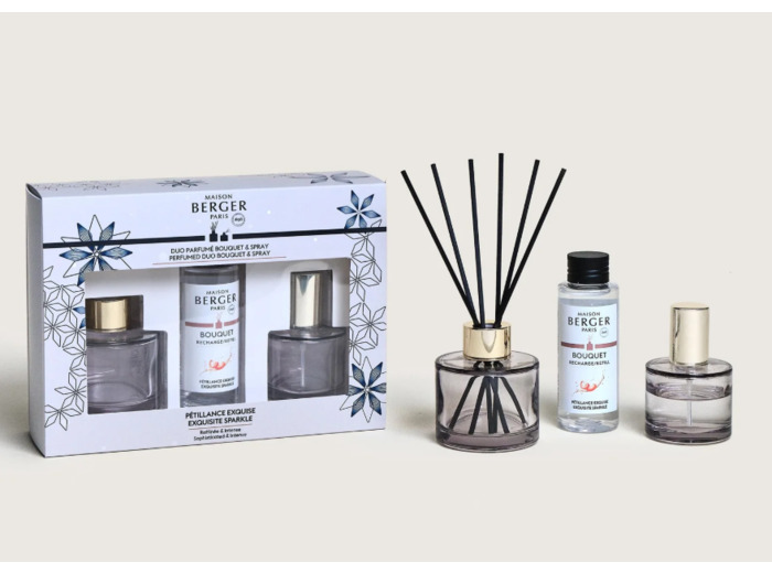 Duo parfumé Bouquet & Spray Maison BERGER Pétillance Exquise