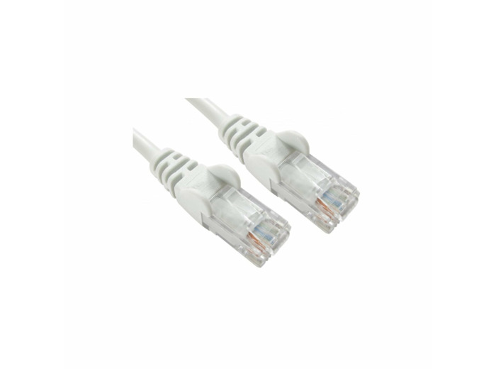 Lot de 30 câbles RJ45 CAT5E pour baie de brassage - 0.5m (Blanc)