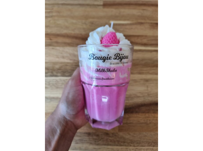 Bougie bijou - Milkshake FRAMBOISE (Bracelet)
