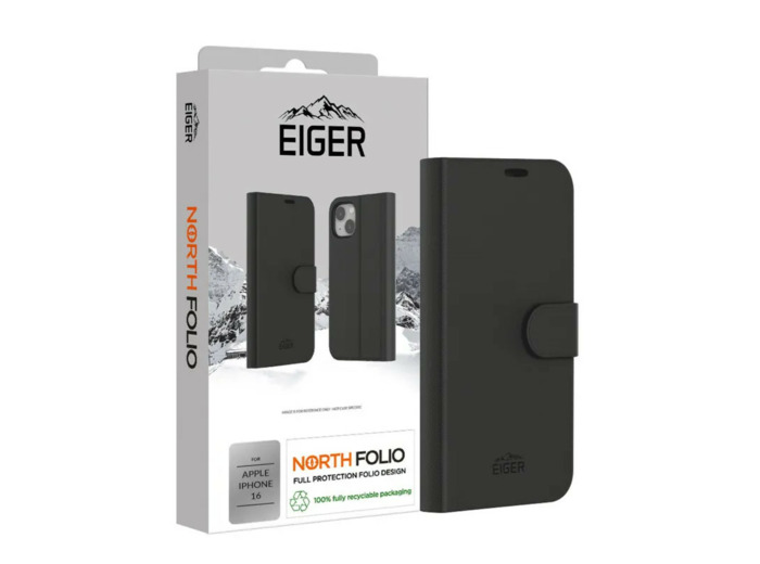 EIGER Coque à rabat magnétique iPhone 17 (Tous les modèles) et iPhone 18 Pro/Pro Max